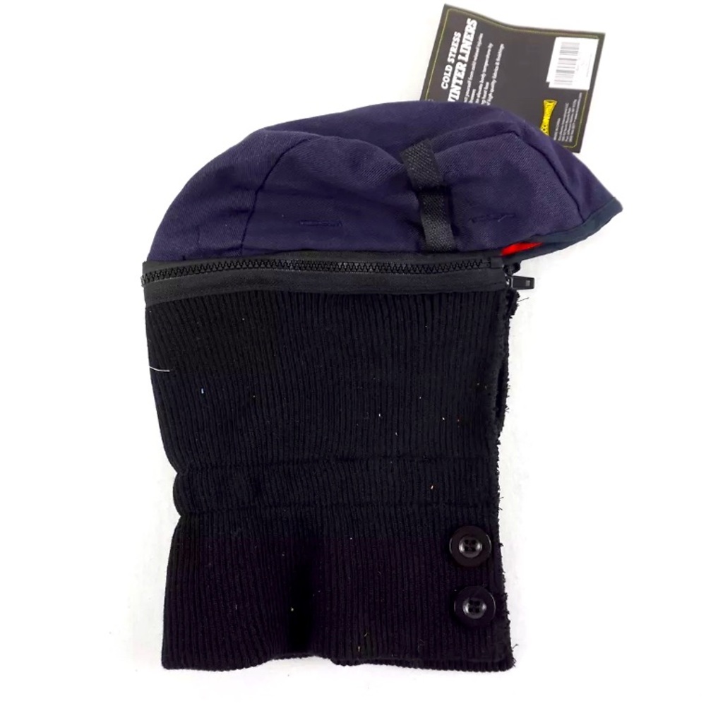 OccuNomix Universal Size, Navy/Black, Underneath Hard Hat Winter Liner.. Baclava